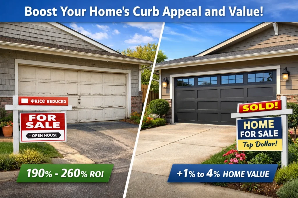 new garage door how much value does it add to home new garage door how much value does it add to home